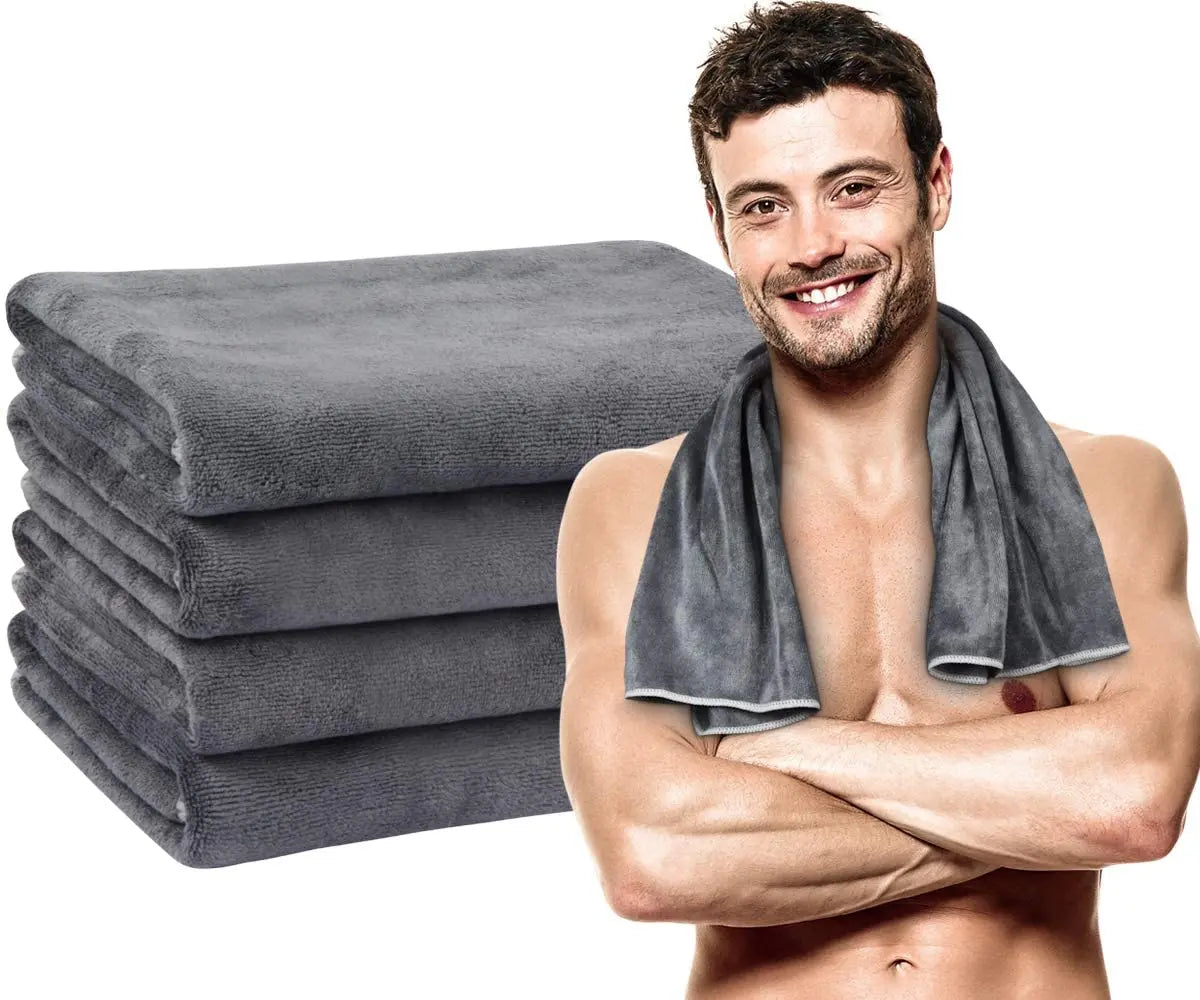 Wholesale Sublimated Private Label Absorbent Quick Dry Gym Sweat Towel Microfibre Sports Travel Towel Custom Logo