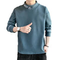 Spring Autumn Fitspi Men's Long Sleeve TShirt Double Side Velvet Bottoming Shirt Casual Sweatshirt Pullover
