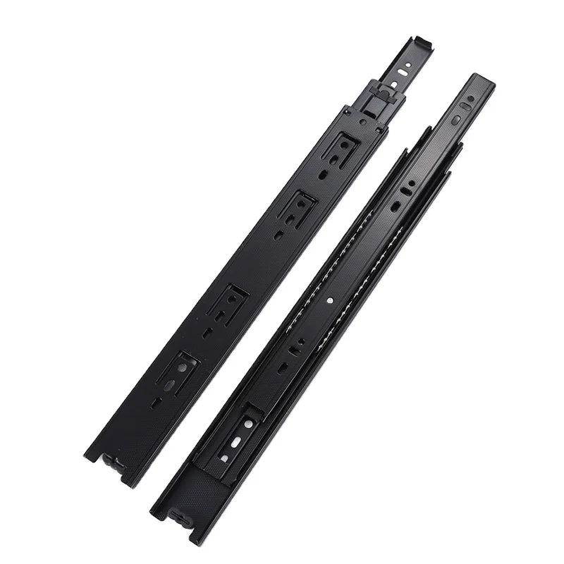 45mm Full Extension 3 Fold Ball Bearing Telescopic Drawer Slides Modern Furniture Hardware for Kitchen Cabinets Dining 3fold
