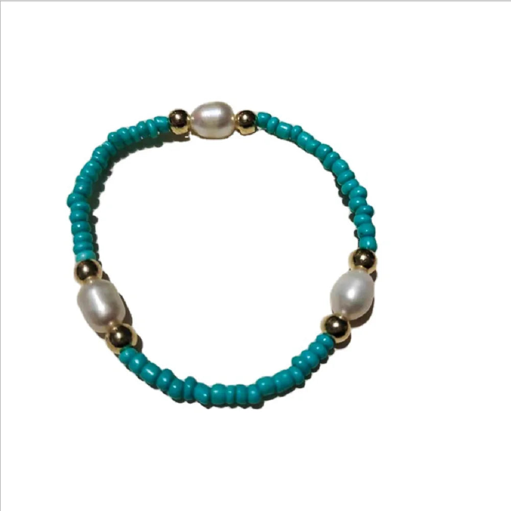 Natural Pearl Jade Baroque Handmade Bracelet Charm Bohemian Seed Bead Bracelets Jewelry for Women China Supplier