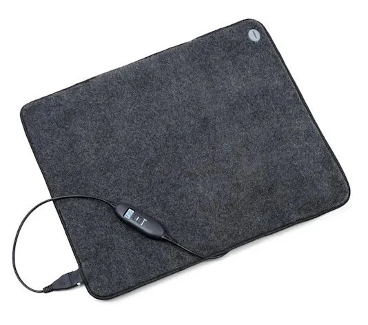 Energy-Saving Electric Foot Warmer Pad with LCD Controller - Large Heating Area & Adjustable Timer for Home and Office Use