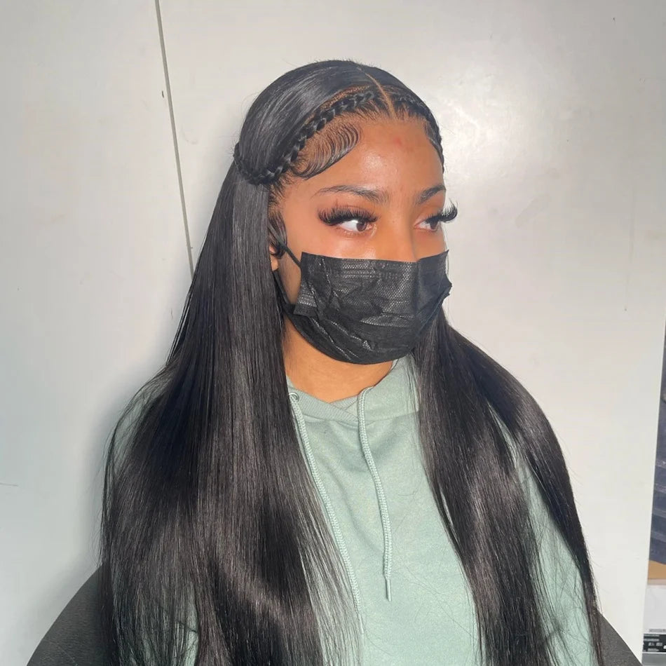 360 HD Full Lace Wig Real Skinlike 13x4 HD Lace Frontal Natural Wigs for Women Straight Human Hair Lace Front Wig
