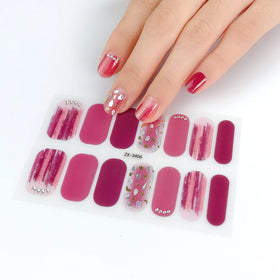 Lady Nail Art 3D Nail Stickers Mixed Design Jewelry Stickers Made of Plastic