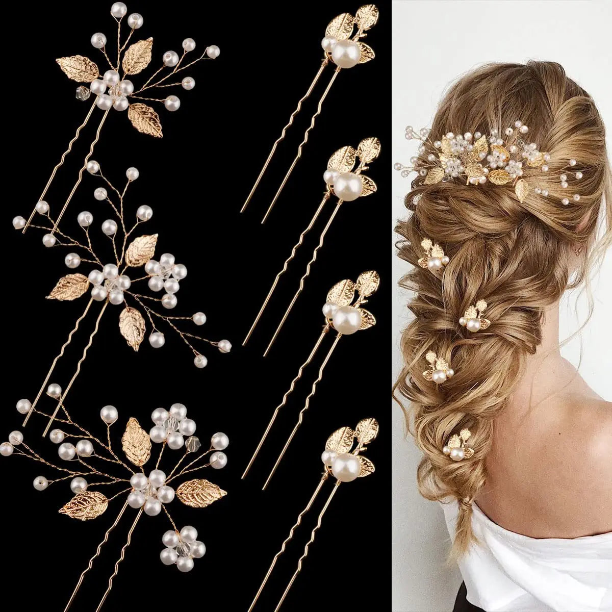 Modern Simple Cheap Woman Wedding Metal Rhinestone Crystal Hairpins for Girls