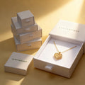 Wholesale Ins Style Jewelry Box Drawer for Necklace Ring Matt Lamination Stamping-for Glasses Watches Gift Packaging Box
