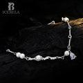 ICEBELA Jewelry Shell Beads Zircon Niche Designer Girls 925 Sterling Silver Anklets Fine Jewelry Anklets for Women