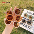 Wholesale Custom Baby Uv400 Shade Eyewear Brand Designers Children Colorful Vintage Sun Glasses Kids Sunglasses Uv Protection