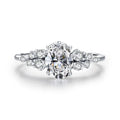 Fashion Latest Designs S925 Silver Wedding Ring for Women Luxury Imitation Diamond Ring