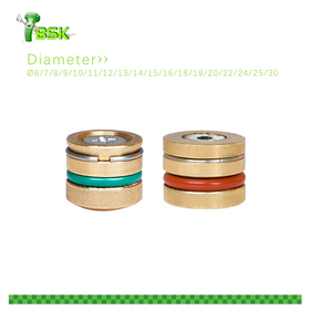 Plastic Injection Mold Parts D6 D8 D10 Green Red Black Cooling Circuit Plugs Brass Water Seal Plugs