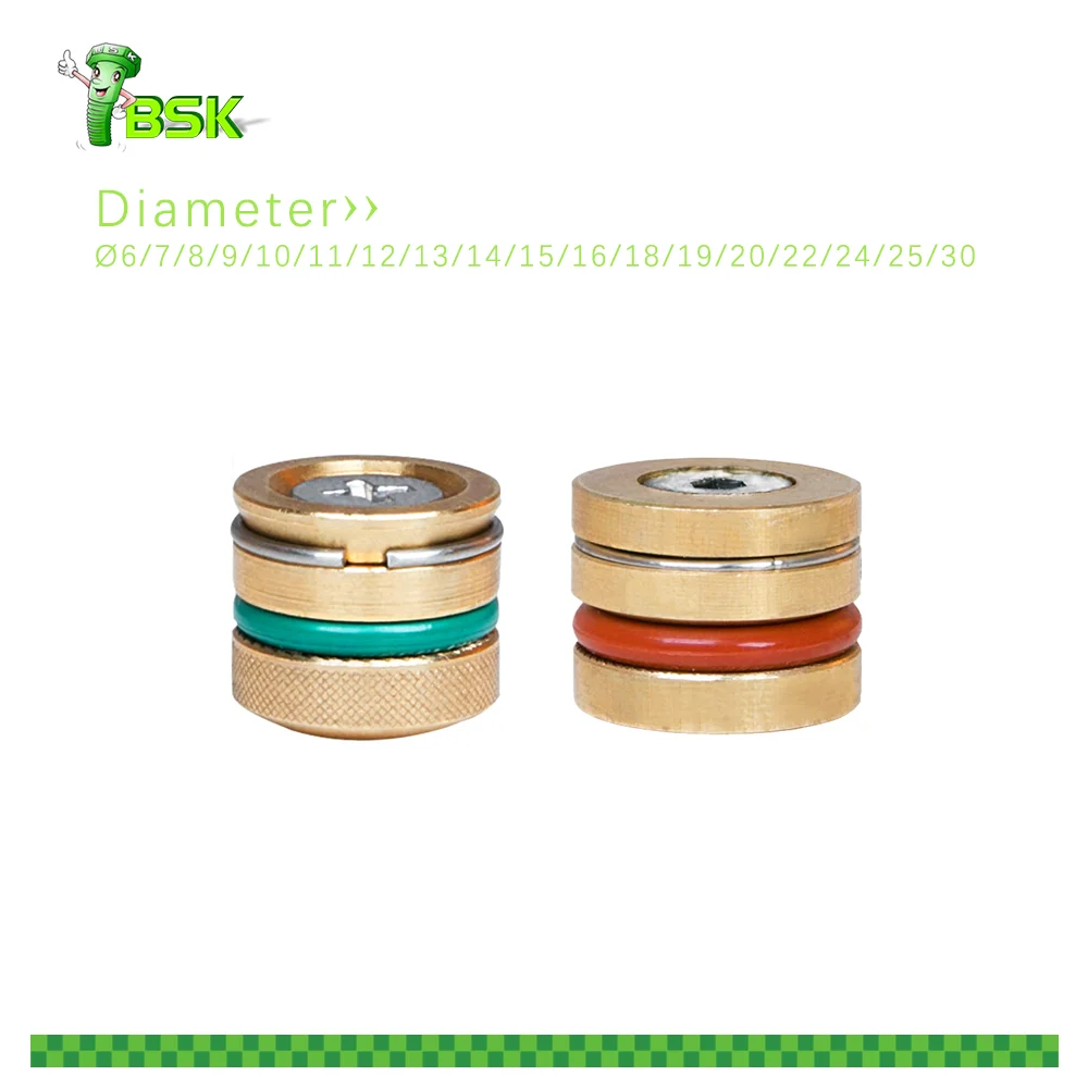 Plastic Injection Mold Parts D6 D8 D10 Green Red Black Cooling Circuit Plugs Brass Water Seal Plugs