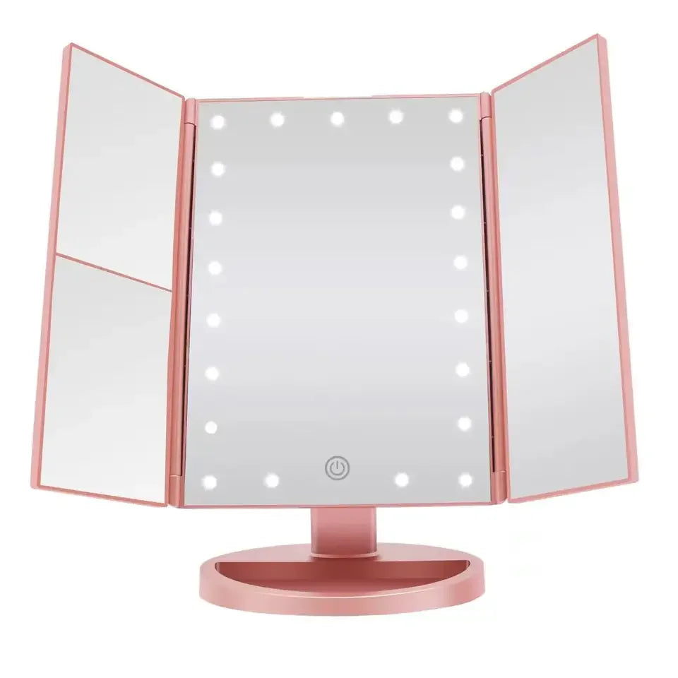 Mini Foldable LED Cosmetic Mirrors Makeup Mirror Beauty Products for Women