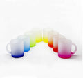 11oz Sublimation Frosted Customize Gradient Glass Mug for Christmas/Diy Crafts Gifts