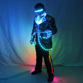 Men's Full-Color Digital LED Court Suit IC Remote Control Tron Jacket for Stage Performance for Bar Hosting Weddings for Adults