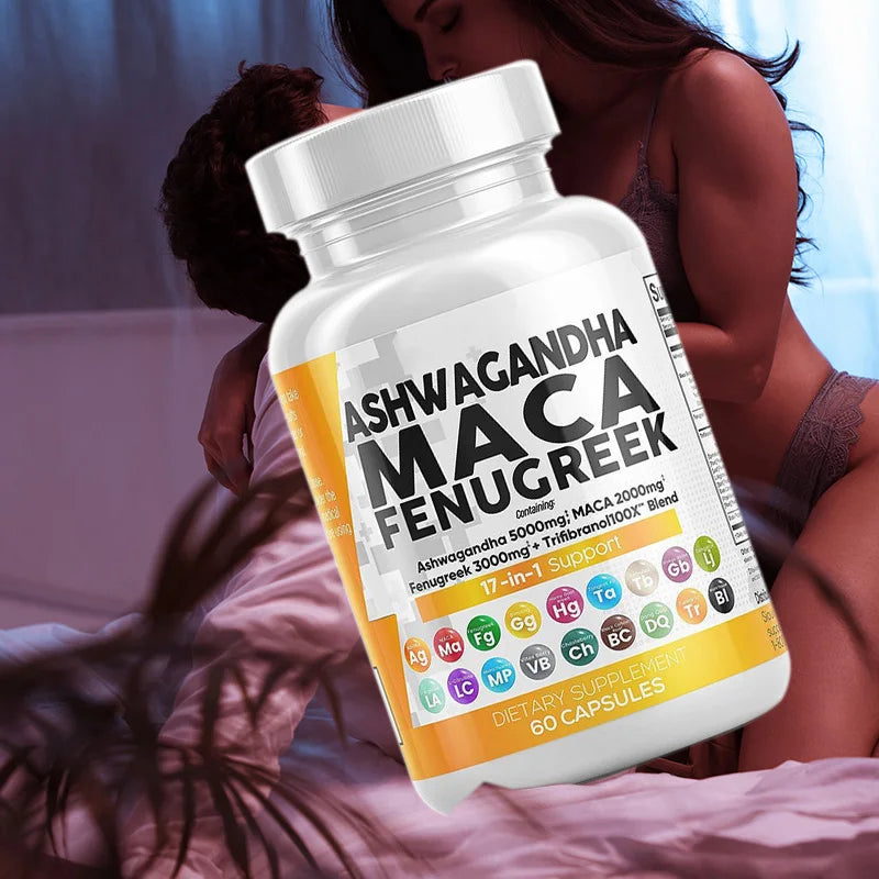 OEM Maca Root Energy & Skin Brightening Capsules with Oyster Extract and Zinc 60 Capsules/Bottle for Adult Men and Women