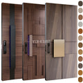 China Yohome Door Supplier Custom House Entry Exterior Wooden Door Residential Front Security Exterior Pivot Entrance Door