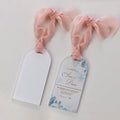 DIY Design Party Invitation Tag Bookmark Customized Logo Party Name Tag Sublimation Acrylic Wedding Seats Card