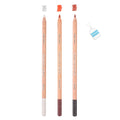 SINOART 3 Color Professional Colour Charcoal Pencils Drawing Set White Sepia Sanguine Pastel Pencil for Sketching Drawing