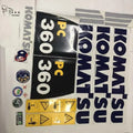 TALUADA Excavator Parts Complete Sticker Set Komatsu PC130 PC160 PC200 PC240 PC360 Custom Stickers Machine Logo Model Sticker