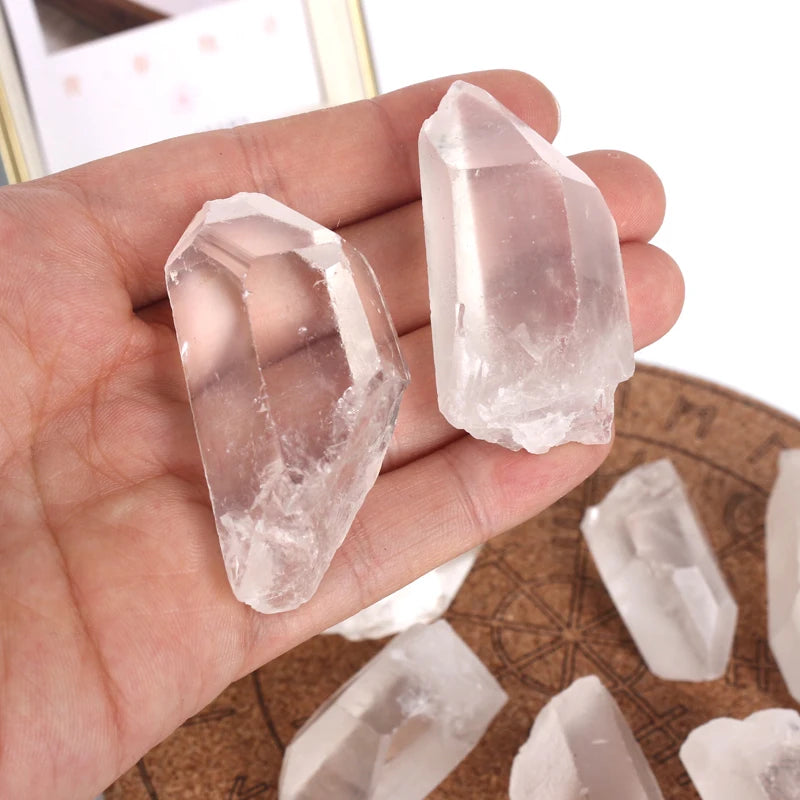 Wholesale Natural Rough Crystal Tips polished Raw clear Quartz Point