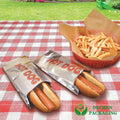 Aluminium Lined Paper Gusset Burger Hot Dog Bags Hamburger Foil Bag