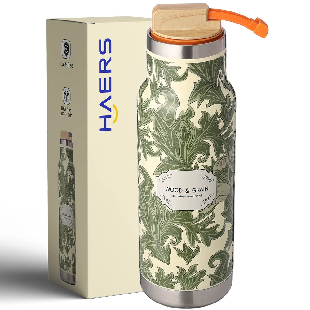 Eco Friendly Thermos Stainless Steel 304 Double Wall Vacuum Water Bottle with Lid