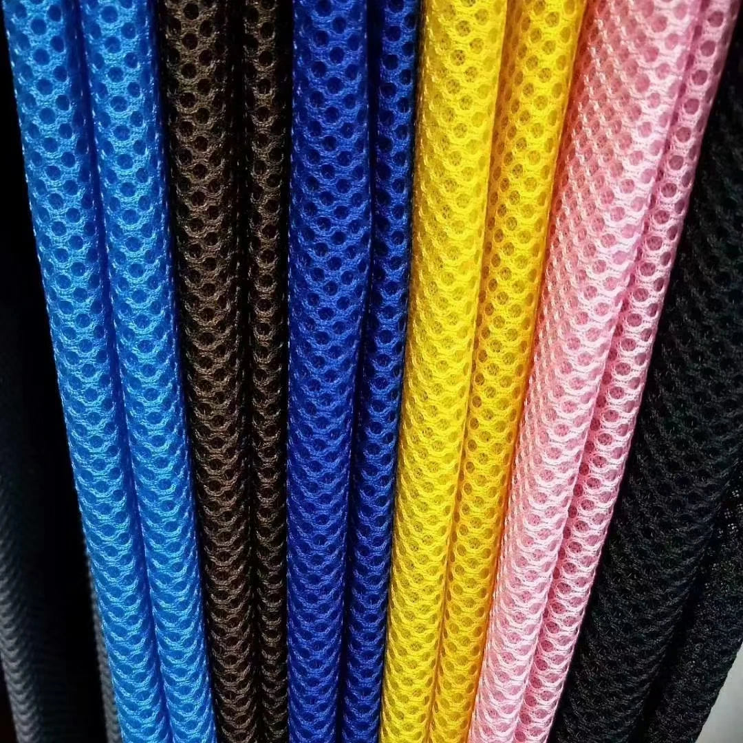 Air Layer Mesh Backpack Shoes Jiangsu Plain Mesh Fabric Spacer Fabric A4 Paper Size Fabrics 3D for Sports 100% Polyester Knitted
