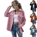 Fashion Casual Ladies Jacket Distressed Long Sleeve Women Jeans Coat