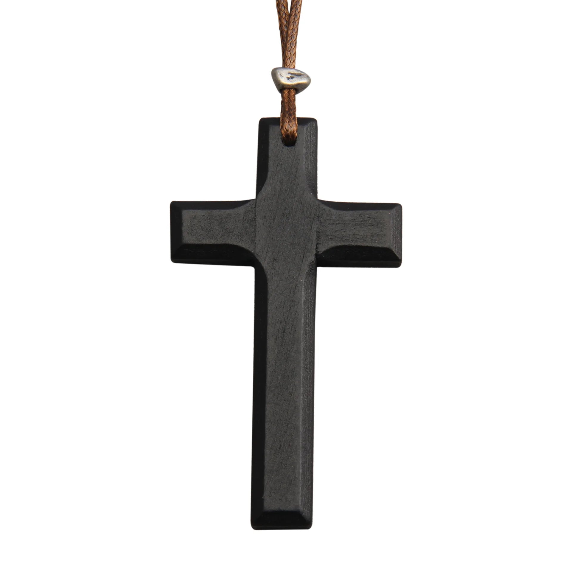 HOVANCI Wholesale Custom Church Gift Wooden Prayers Craft Christ Handmade Christening Pendants Religious Christian Necklace