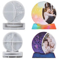 YS Moon Photo Frame Molds Moon Resin Mold Silicone for Epoxy Resin Casting DIY Resin Picture Frame Mold  Home Table Art Decor