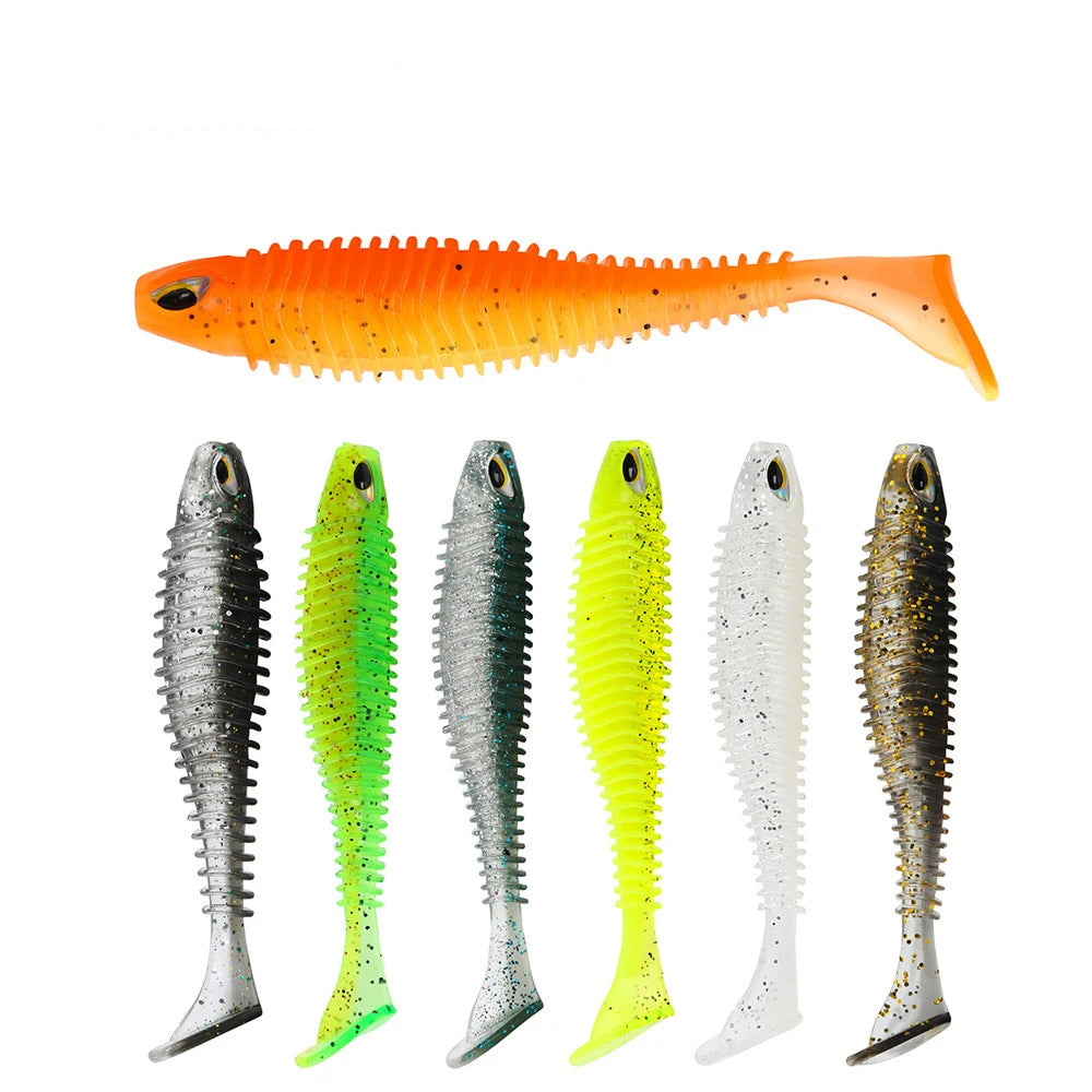 SNEDA 8cm/4.5g 11cm/9.5g Double Color Soft Lure Artificial Soft Bait Thread Fishing Lure for Bass Fishing