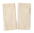 2023 New Cashmere Knitted Twisted Gloves Fingerless Gloves Students Men and Women Couple Woolen Gloves