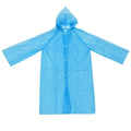 Waterproof Kids Portable Disposable PEVA Raincoat Hooded for with Button Camping Rainsuit