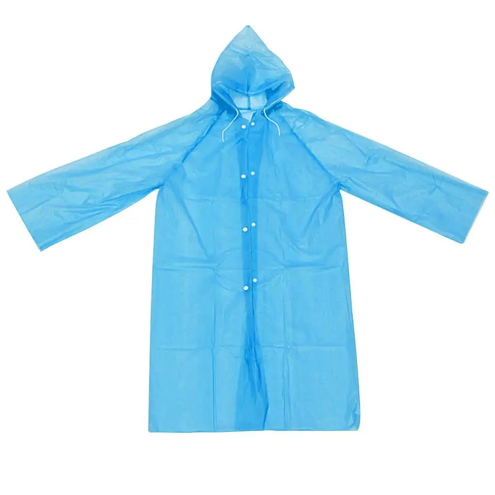 Waterproof Kids Portable Disposable PEVA Raincoat Hooded for with Button Camping Rainsuit