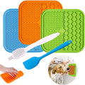 Feeding Pet Lick Mat Feeder Dog Lick Mat Wholesale Custom Strong Suction Slow Eating Silicone OPP Bowls Dogs Innovative Products