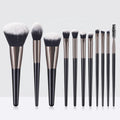 11Pcs Makeup Brush Set Professional Premium Synthetic Foundation Powder Blush Concealer Eye Shadow Make up Brushes with PU Case
