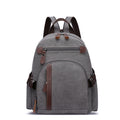 Wholesale OEM ODM Fashion Retro Canvas Backpack Multi-way Carry Bag for Daily Travel & Outdoor Activities
