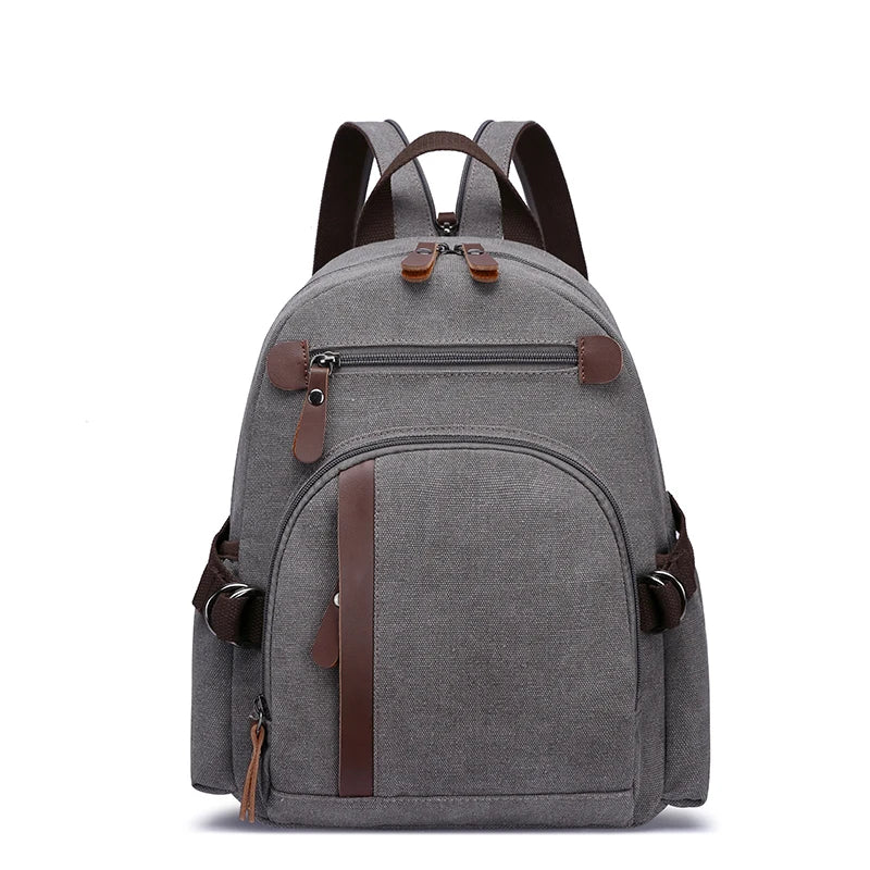 Wholesale OEM ODM Fashion Retro Canvas Backpack Multi-way Carry Bag for Daily Travel & Outdoor Activities