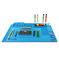 SZELES 45x30cm Soldering Station Iron Phone PC Computer Repair Mat Magnetic Heat Insulation Silicone Pad Desk Platform