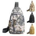 Unisex Fanny Pack Waist Bag New Fashion Multifunctional Large Capacity Nylon Fabric Camouflage Sling Chest Bag Zipper Waterproof
