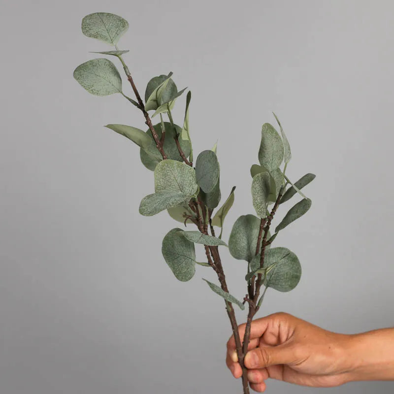 Y-2018 70Cm Artifical Eucalyptus Stem Eucalyptus Artificial Flower For Home Decoration
