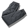 Winter Midweight Men's Large Size Casual Garment Dyed Straight High Waist Elastic Waist Trousers Hoodie Pants