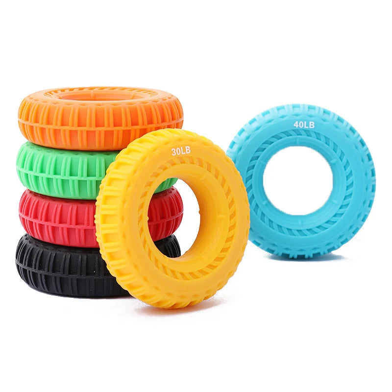 Arthritis Finger Physical Therapy Tire Type Forearm Ring Hand Exerciser Silicone Hand Grip Strengthener