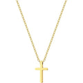 High-End Stainless Steel Cross Pendant Necklace for Men Women Gold Silver Colorful Link Chain Fashion Jewelry with Cross Design