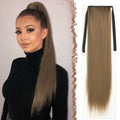 Synthetic Ponytail Long Straight Drawstring Ribbon Hair Blonde Pony Tail Clip in Extensions Women Hairpieces