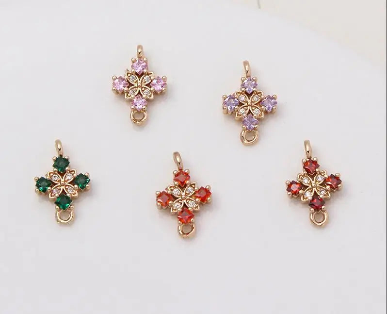 Factory Supply Jewelry Accessories CZ Diamond Pendant Charm for Earrings Necklace