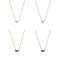 APN19 RINNTIN Cute Leaf Pendent Choker Necklaces for Women 925 Sterling Silver Fine Jewelry Necklaces