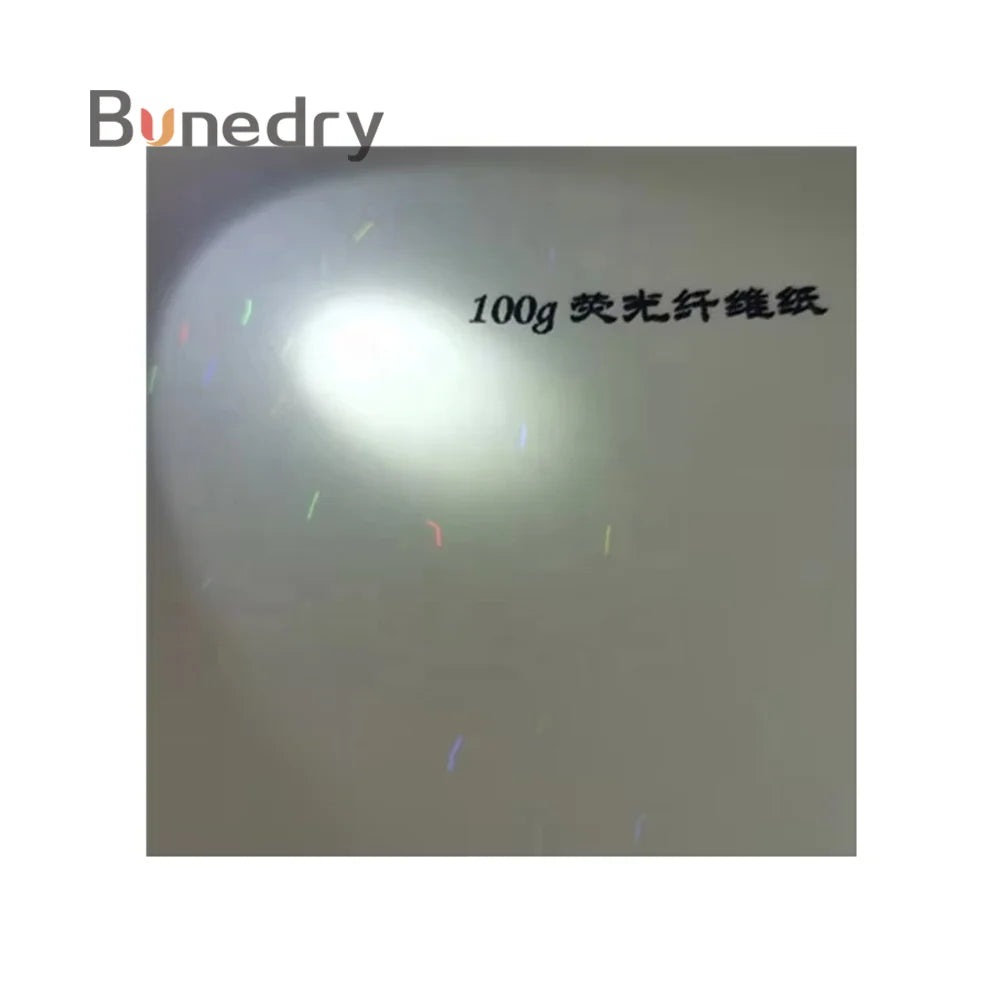 100g Fiber Paper Visible and Invisible Wood Pulp Material UV Security with Fast Delivery Specialty Uncoated Fluorescent Paper