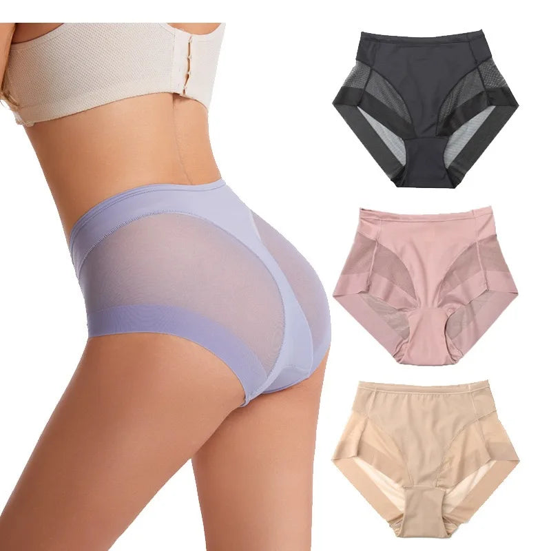 2025 New Design Customize LOGO Woman Panties for Ladies Mid - Riset Butt Lifting Panties Seamless Lace Plus Size Briefs