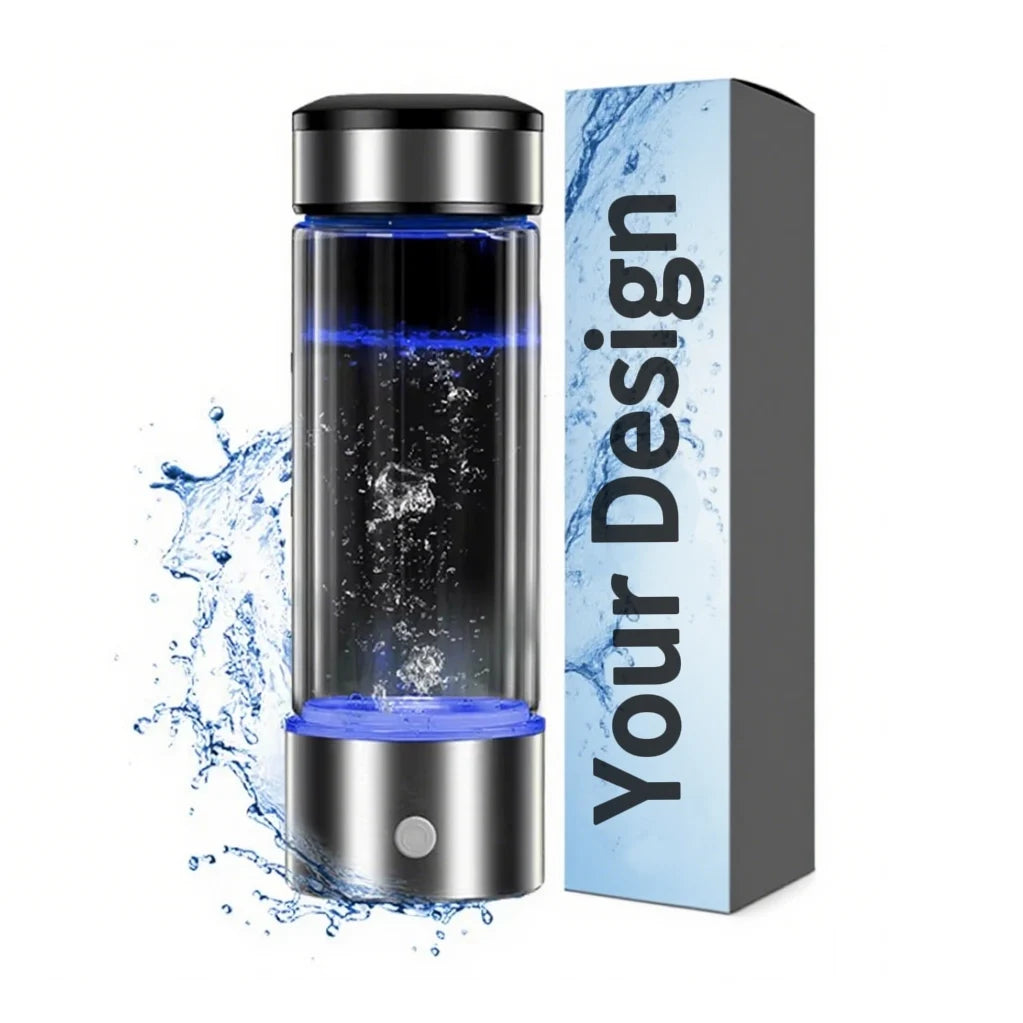 YenvQee New Fashion 450Ml Portable Usb Rechargeable Water Electrolysis Ionizer Cup Rich Hydrogen Water Generator Bottle