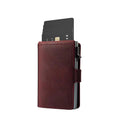 Card RFID Mens Wallets Case Automatic Pop up Hold 8 Cards Credit Card Holder Slim Wallet Vintage Card Wallet